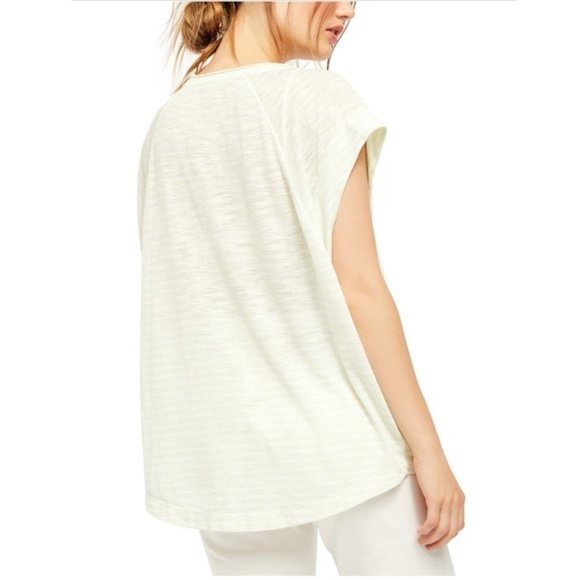 NWT ~ FREE PEOPLE HALO LOOSE STRIPED TOP sz L - Picture 3 of 12